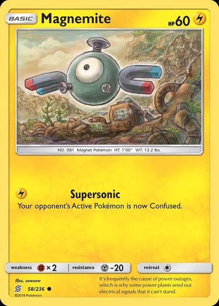 058/ 236 Magnemite - Common Reverse Holo - Collectible Madness