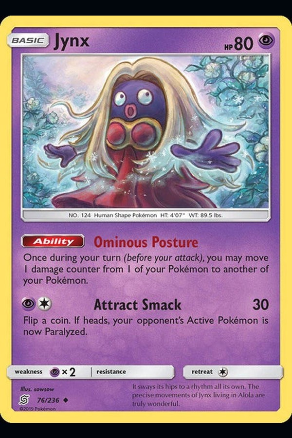 076/ 236 Jynx - Uncommon - Collectible Madness