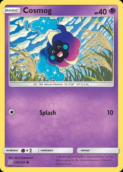 100/ 236 Cosmog - Common Reverse Holo - Collectible Madness