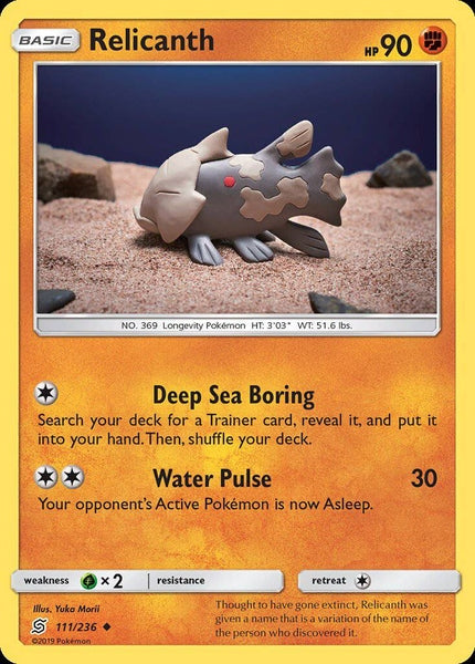 111/ 236 Relicanth - Uncommon Reverse Holo - Collectible Madness