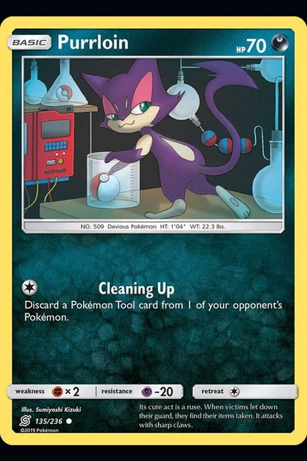135/ 236 Purrloin - Common Reverse Holo - Collectible Madness
