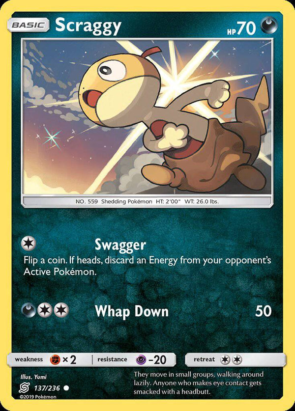 137/ 236 Scraggy - Common - Collectible Madness