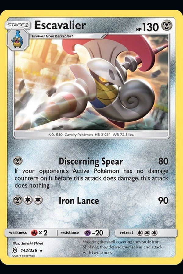 142/ 236 Escavalier - Rare - Collectible Madness