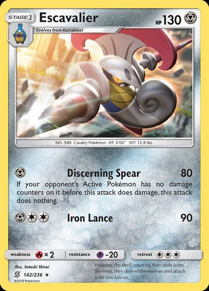 142/ 236 Escavalier - Rare - Collectible Madness