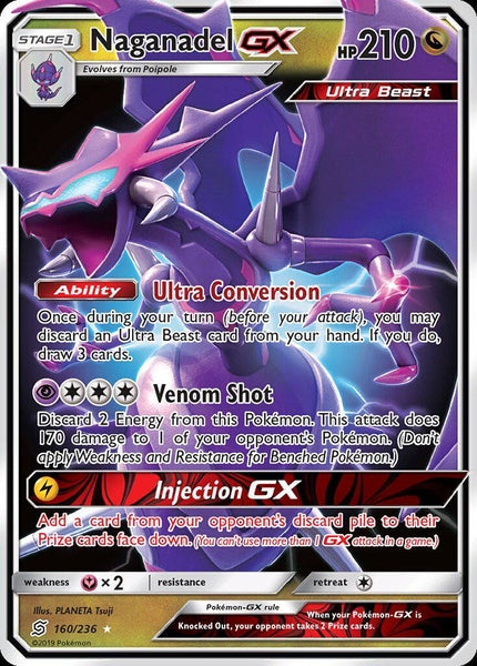 160/ 236 Naganadel-GX - Ultra Rare - Collectible Madness