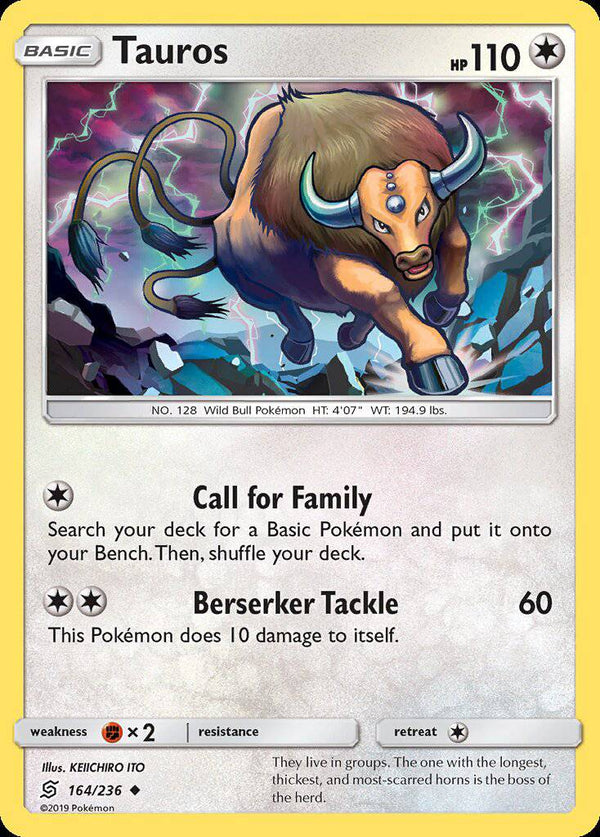 164/ 236 Tauros - Uncommon - Collectible Madness