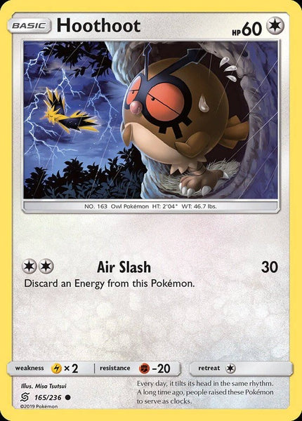 165/ 236 Hoothoot - Common Reverse Holo - Collectible Madness