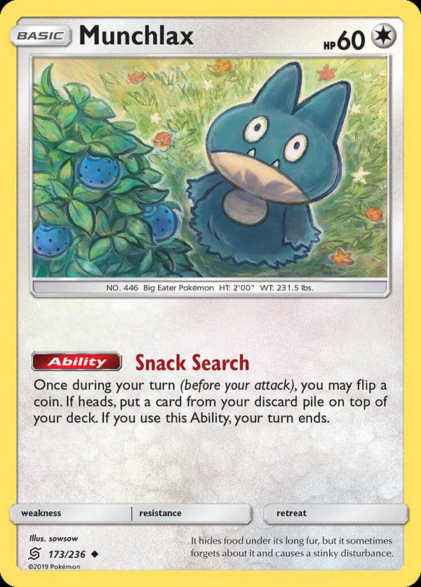 173/ 236 Munchlax - Uncommon - Collectible Madness