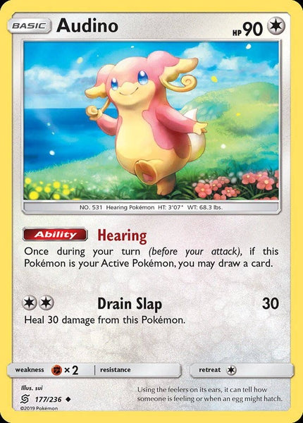 177/ 236 Audino - Uncommon - Collectible Madness