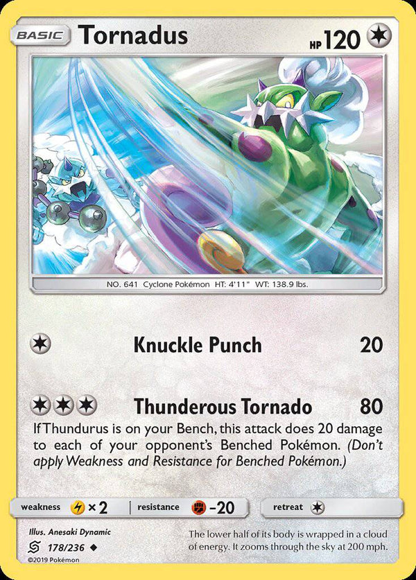 178/ 236 Tornadus - Uncommon - Collectible Madness