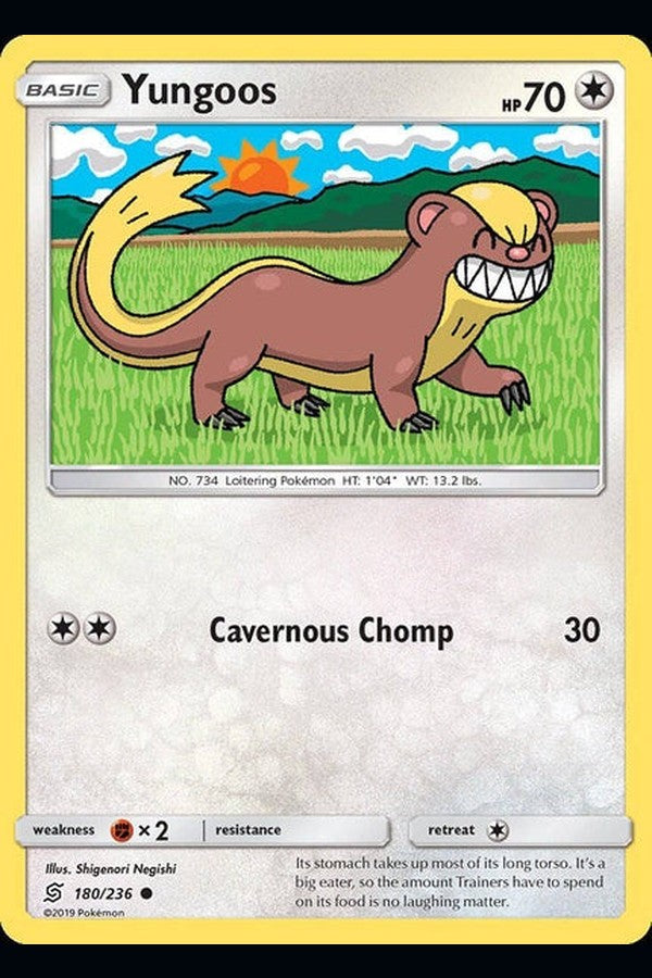 180/ 236 Yungoos - Common Reverse Holo - Collectible Madness