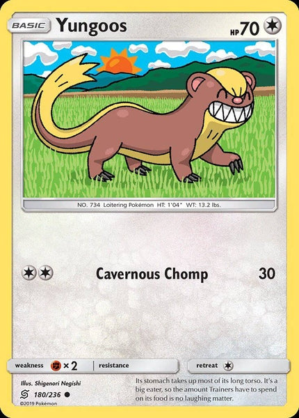 180/ 236 Yungoos - Common Reverse Holo - Collectible Madness