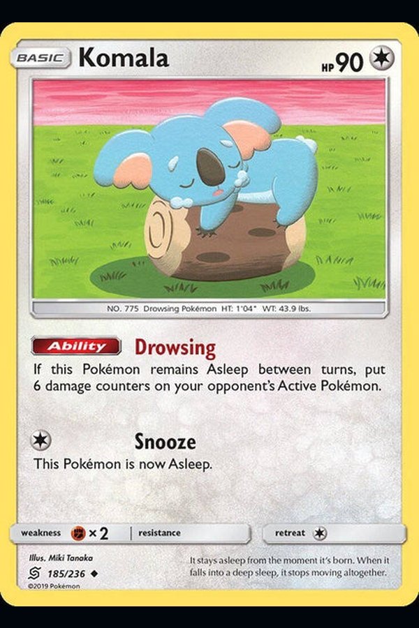 185/ 236 Komala - Uncommon Reverse Holo - Collectible Madness