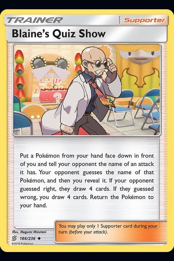 186/ 236 Blaine‚Äö√Ñ√¥s Quiz Show - Uncommon - Collectible Madness