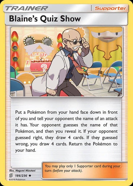 186/ 236 Blaine‚Äôs Quiz Show - Uncommon - Collectible Madness