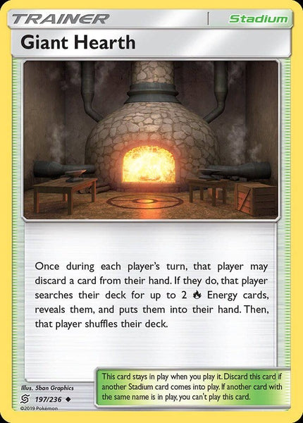 197/ 236 Giant Hearth - Uncommon Reverse Holo - Collectible Madness