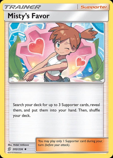 202/ 236 Misty‚Äôs Favor - Uncommon - Collectible Madness