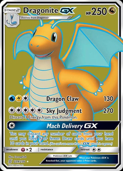 229/ 236 Dragonite-GX - Ultra Rare - Collectible Madness