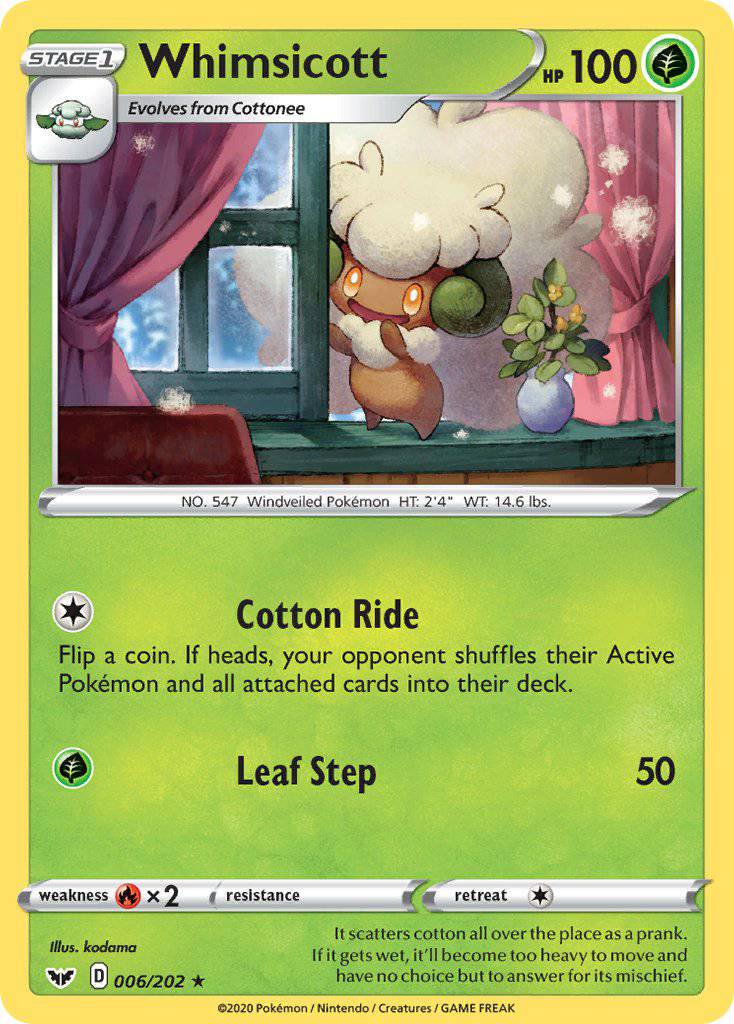 006 / 202 Whimsicott - Rare - Collectible Madness