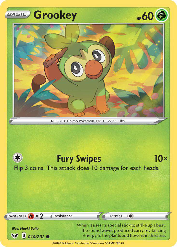 010 / 202 Grookey - Common - Collectible Madness