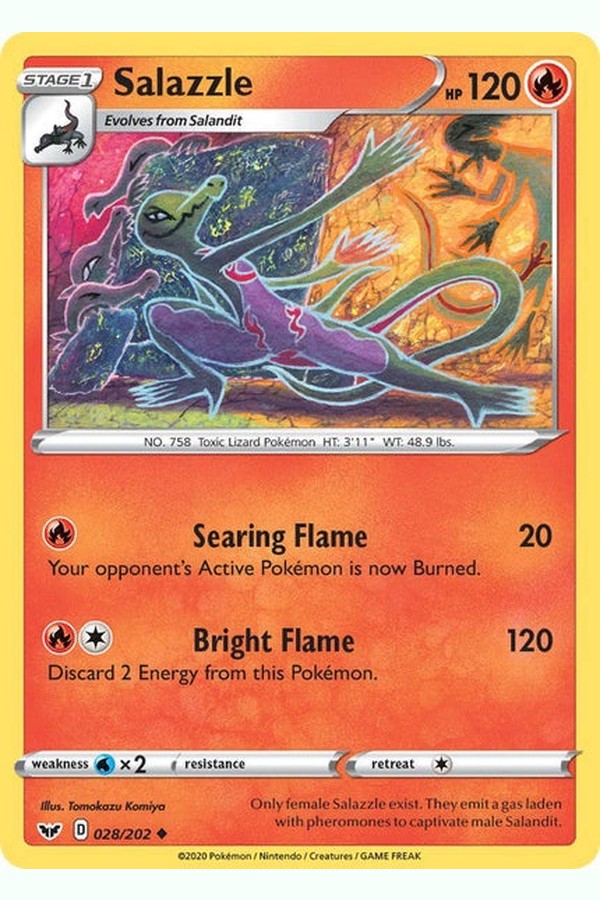 028 / 202 Salazzle - Uncommon - Collectible Madness