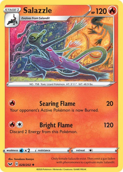 028 / 202 Salazzle - Uncommon - Collectible Madness