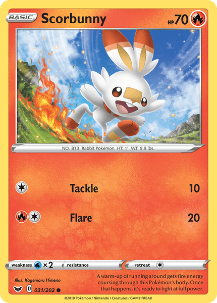 031 / 202 Scorbunny - Common - Collectible Madness