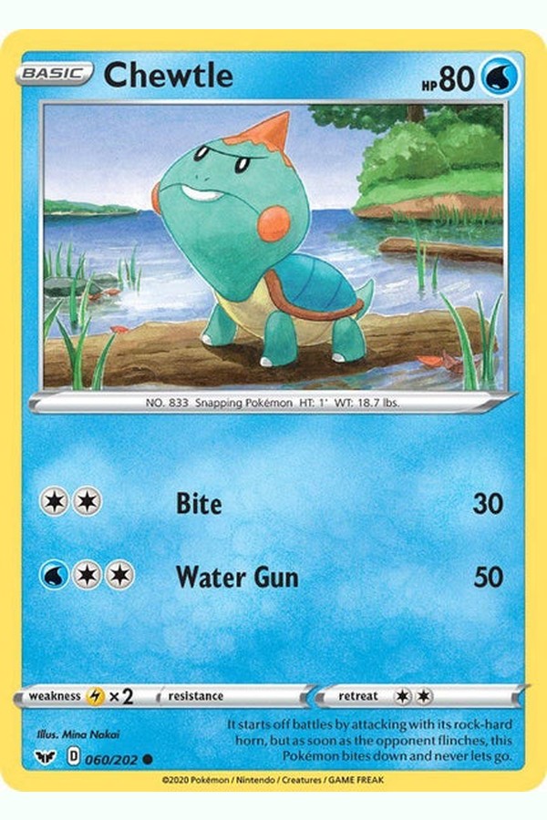 060 / 202 Chewtle - Common - Collectible Madness