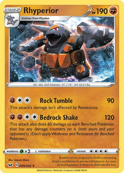 099 / 202 Rhyperior - Rare Holo - Collectible Madness