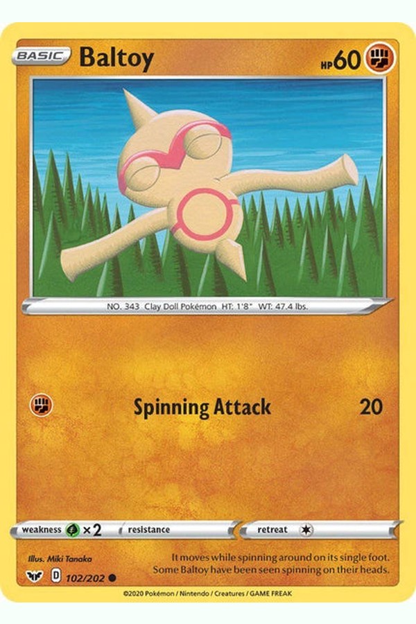 102 / 202 Baltoy - Common Reverse Holo - Collectible Madness