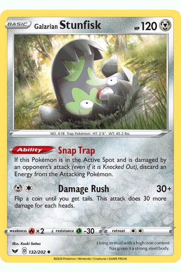 132 / 202 Galarian Stunfisk - Uncommon - Collectible Madness
