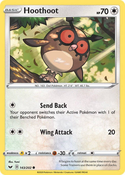 143 / 202 Hoothoot - Common - Collectible Madness