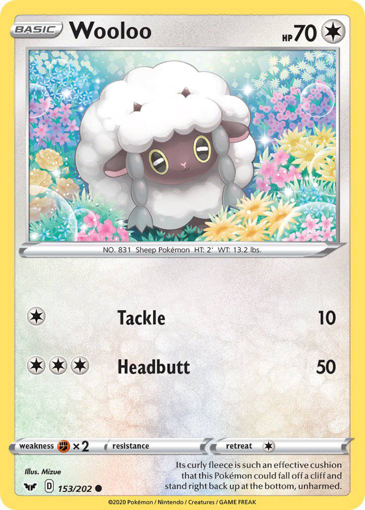 153 / 202 Wooloo - Common - Collectible Madness