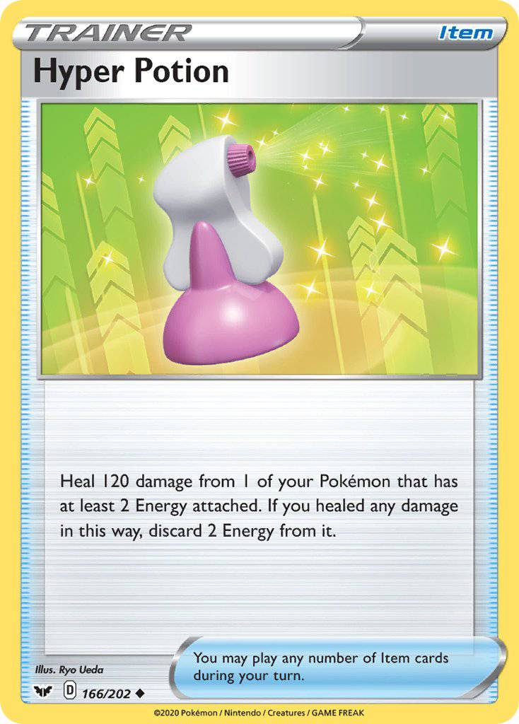 166 / 202 Hyper Potion - Uncommon Reverse Holo - Collectible Madness