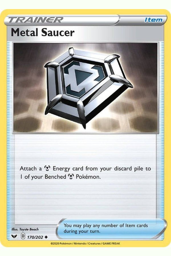 170 / 202 Metal Saucer - Uncommon Reverse Holo - Collectible Madness