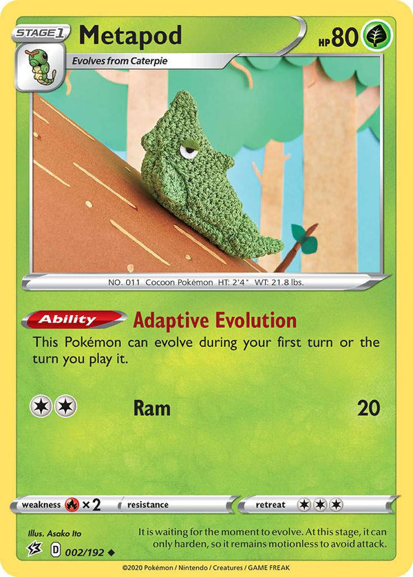 002 / 192 Metapod - Uncommon - Collectible Madness