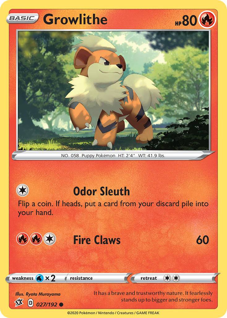 027 / 192 Growlithe - Common - Collectible Madness