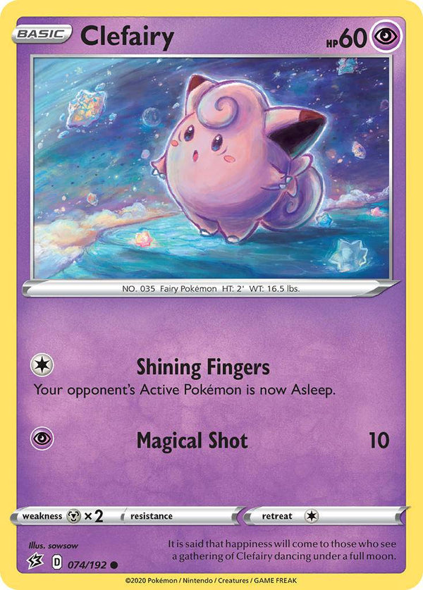 074 / 192 Clefairy - Common Reverse Holo - Collectible Madness