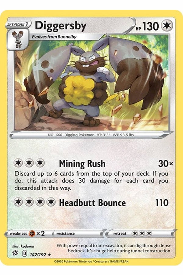 147 / 192 Diggersby - Rare - Collectible Madness