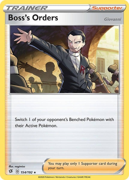 154 / 192 Boss’s Orders - Rare Holo - Collectible Madness