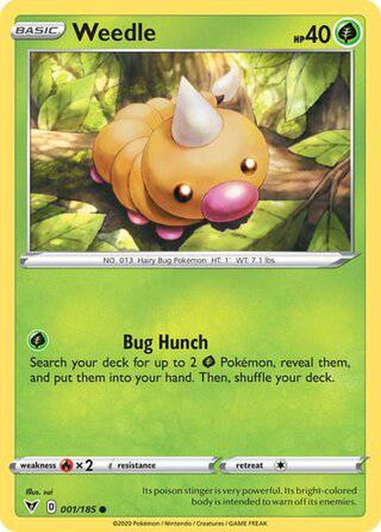 001/185 Weedle - Common - Collectible Madness