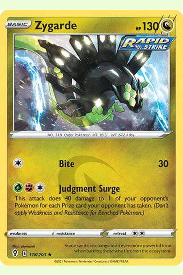 118/203 Zygarde - Rare Holo - Collectible Madness