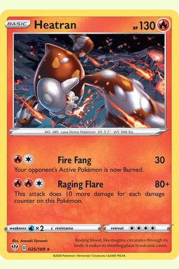 025/189 Heatran - Rare Holo - Collectible Madness