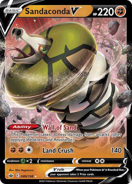 089/198 Sandaconda V - Rare Holo V - Collectible Madness