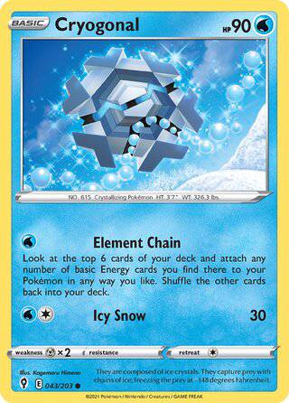 043/203 Cryogonal - Common - Collectible Madness