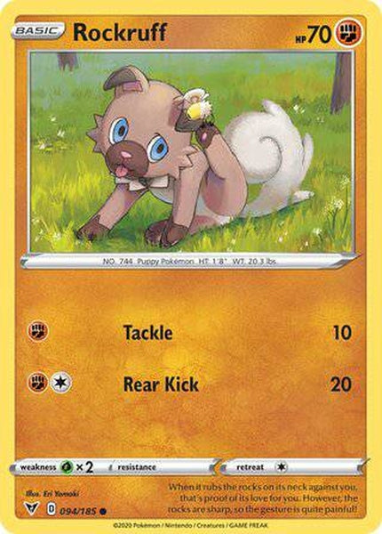 094/185 Rockruff - Common - Collectible Madness