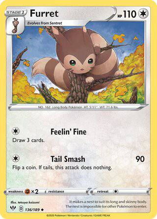 136/189 Furret - Uncommon - Collectible Madness