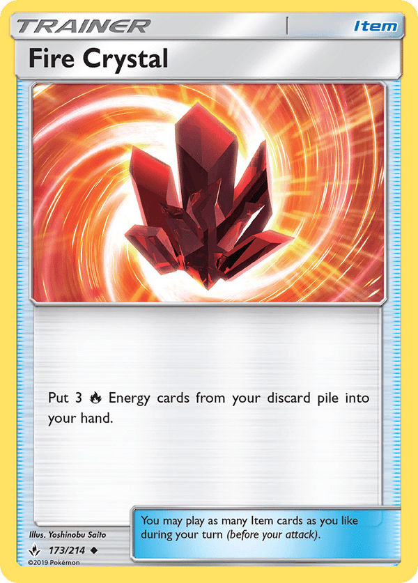 173 / 214 Fire Crystal - Uncommon - Collectible Madness