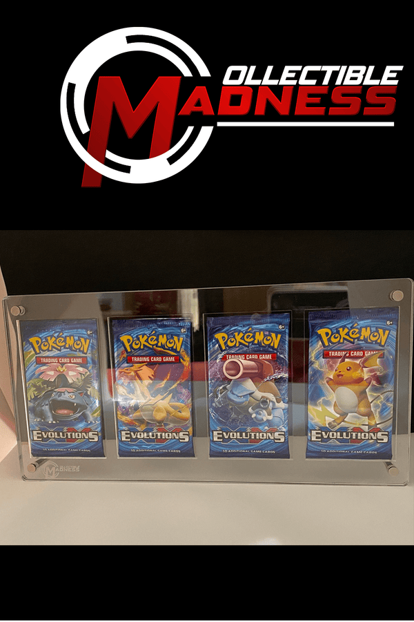 Acrylic Storage and Display Case - 4x Booster Pack - Collectible Madness