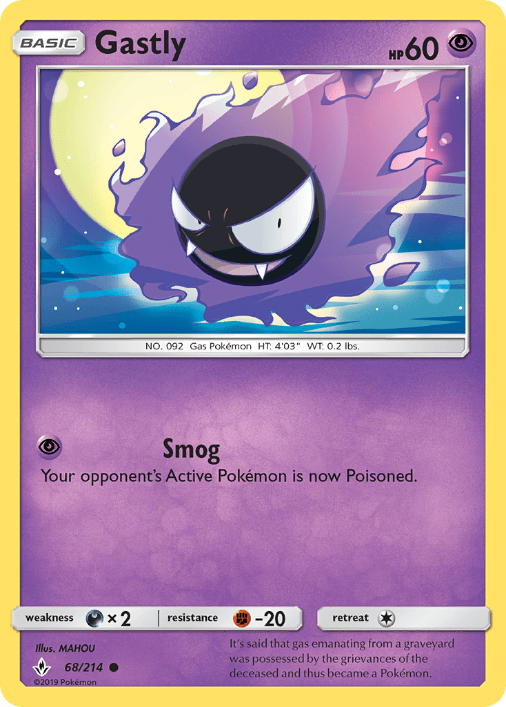 068 / 214 Gastly - Common - Collectible Madness